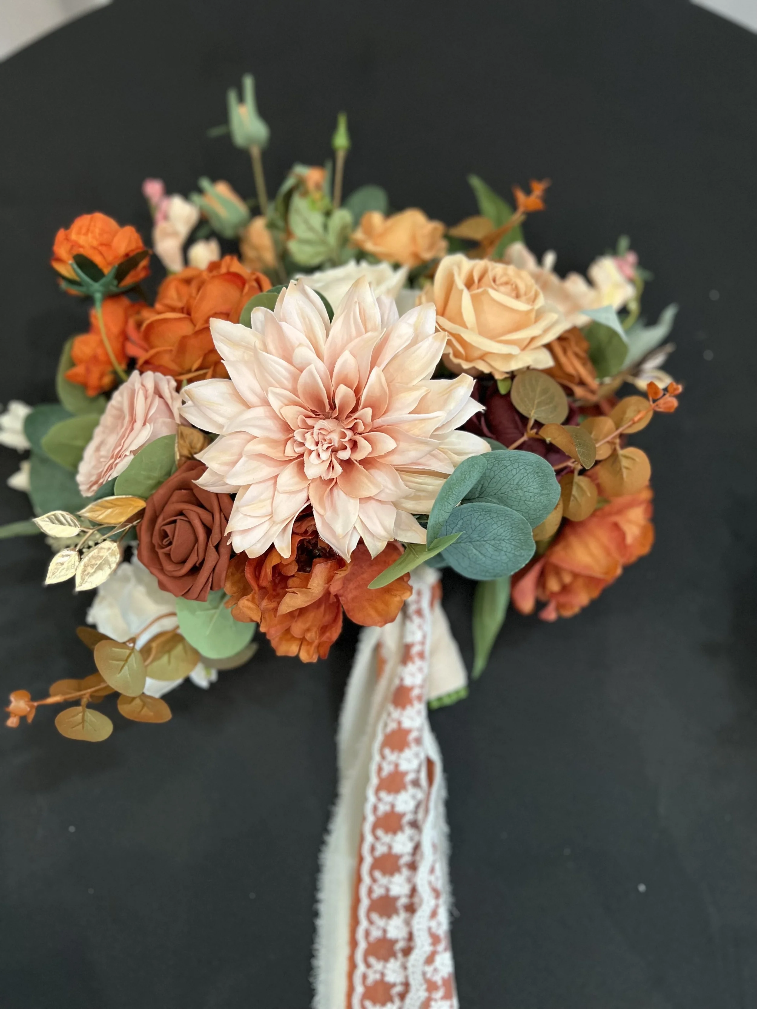 Pre-Arranged Wedding Flower Packages in Sunset Terracotta Bridal